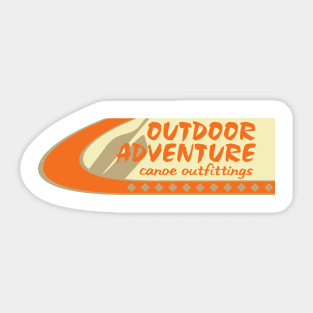 Outdoor Adventure Canoe Outfittings Sticker